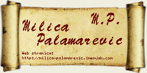Milica Palamarević vizit kartica